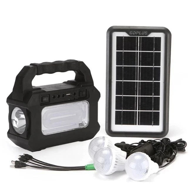 Kit de Luzes LED com Painel Solar e Bateria