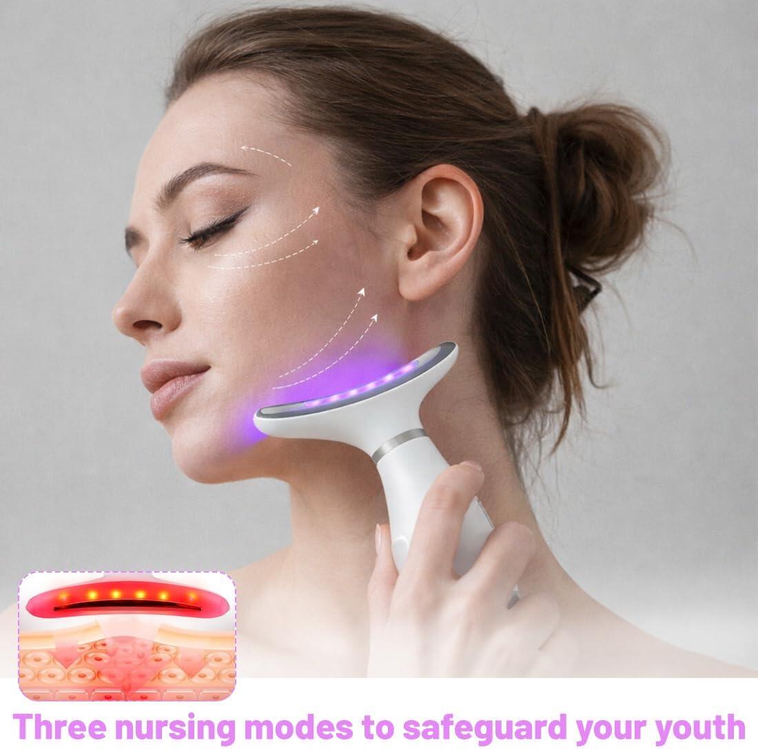 Masajeador Facial EMS con 7 Colores LED