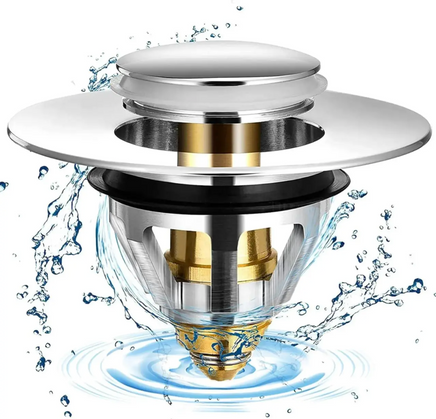 2-in-1 Kitchen Sink Strainer and Stopper