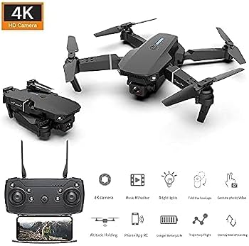 Drone con cámara 4K plegable de diseño compacto