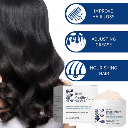 Envase de exfoliante capilar de limpieza profunda