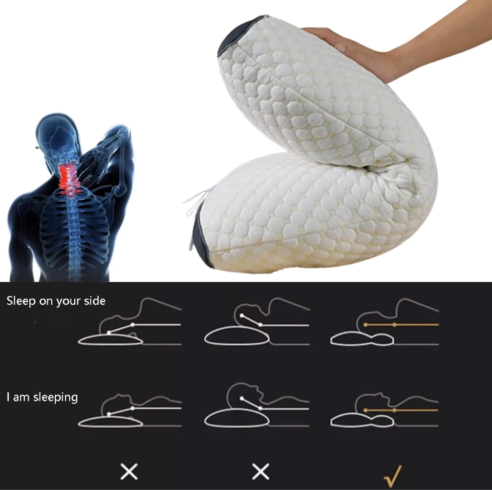 Almohada Ortopedica Masajeadora para Cuello y Espalda