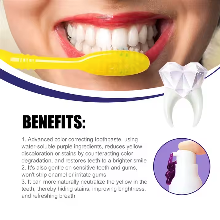 Blanqueador Dental V34 Formula Purpura