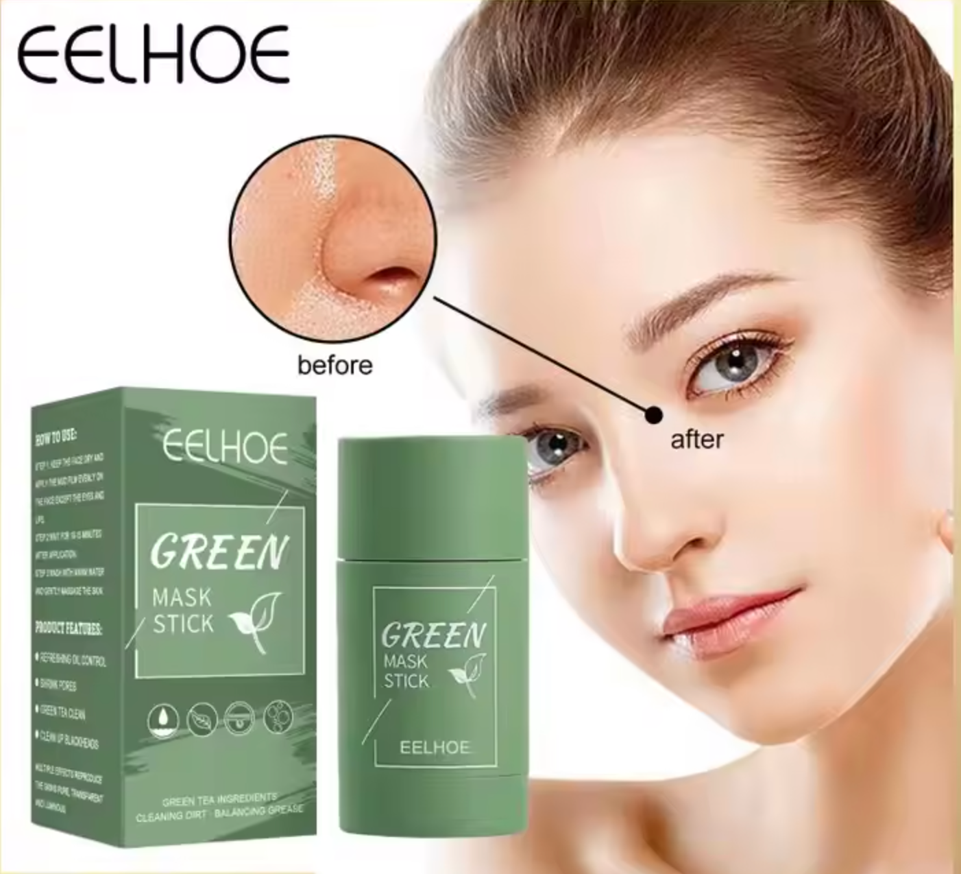 Stick Facial Limpiador, Iluminador y Anti-Acne