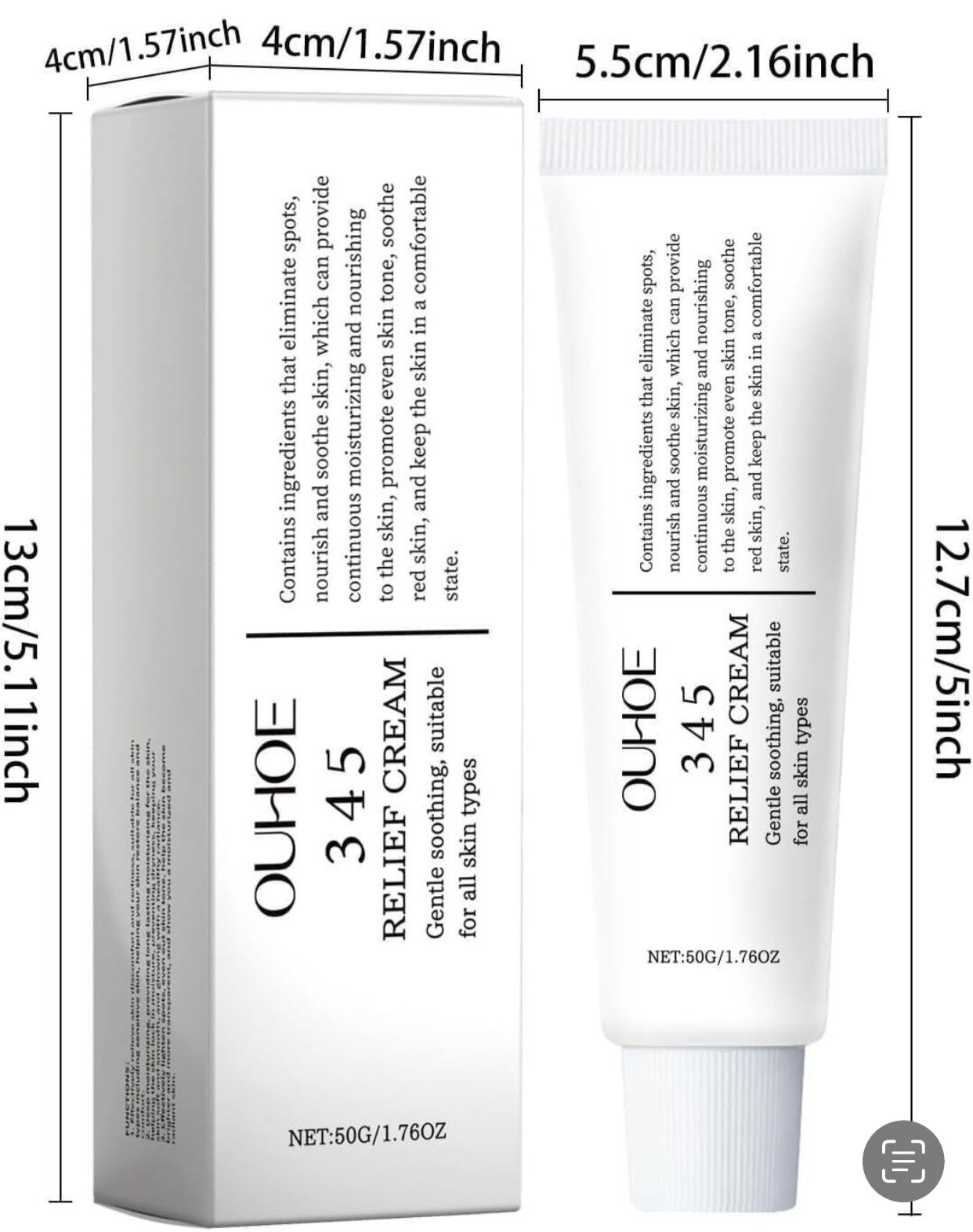 OUHOE 345 – Relief Cream (50g)