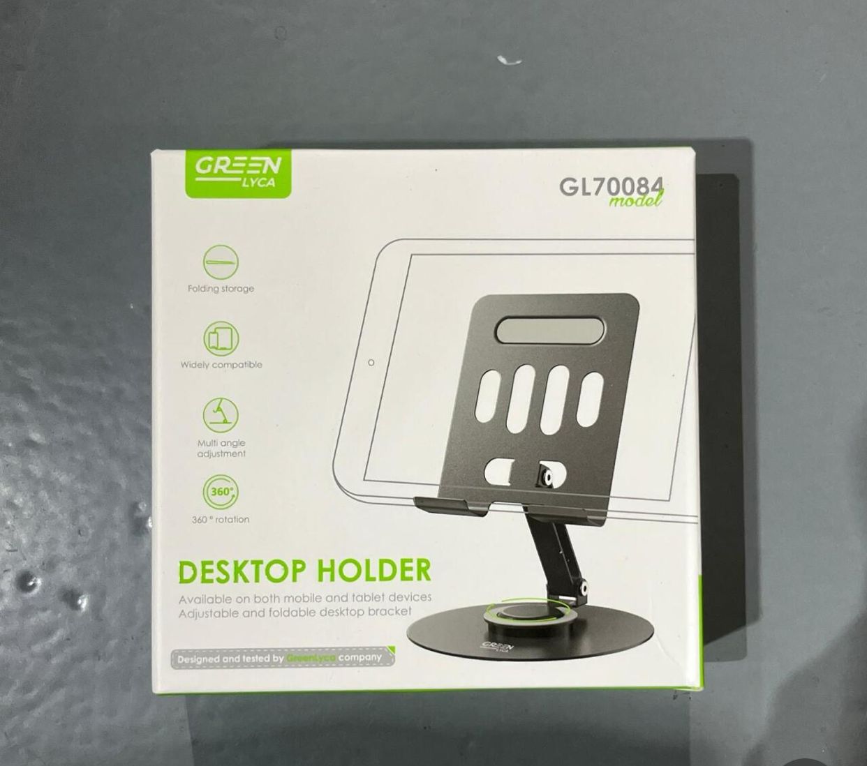 iPad Stand with 360° Rotation Base