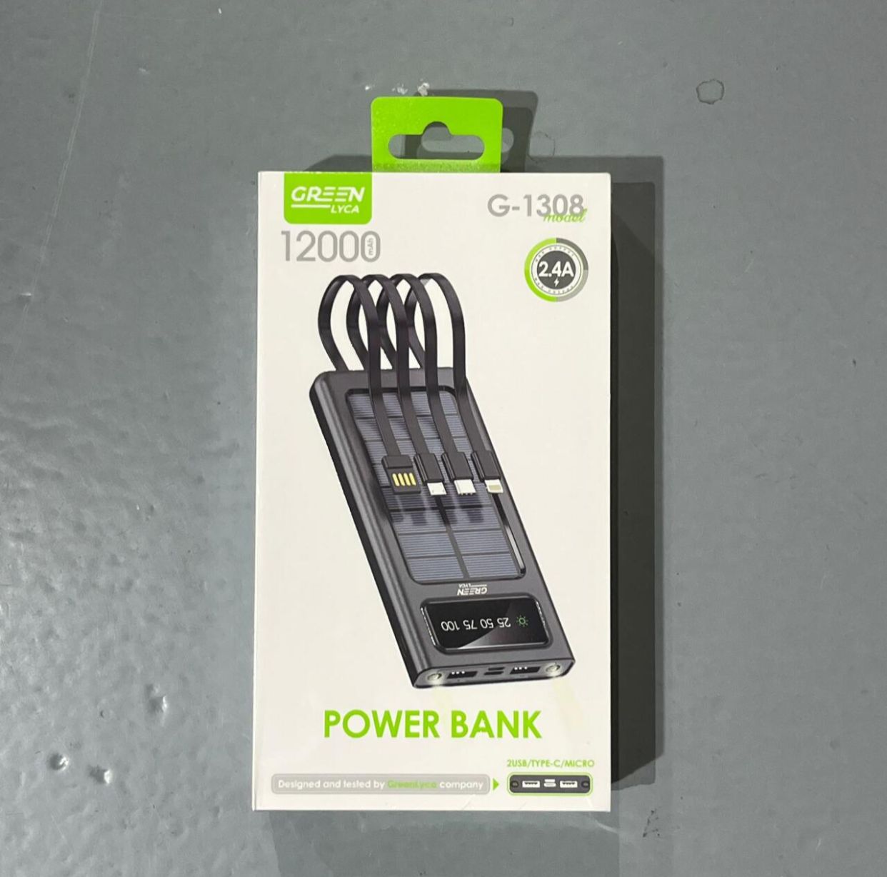 Cargador Solar Portátil 12000mAh