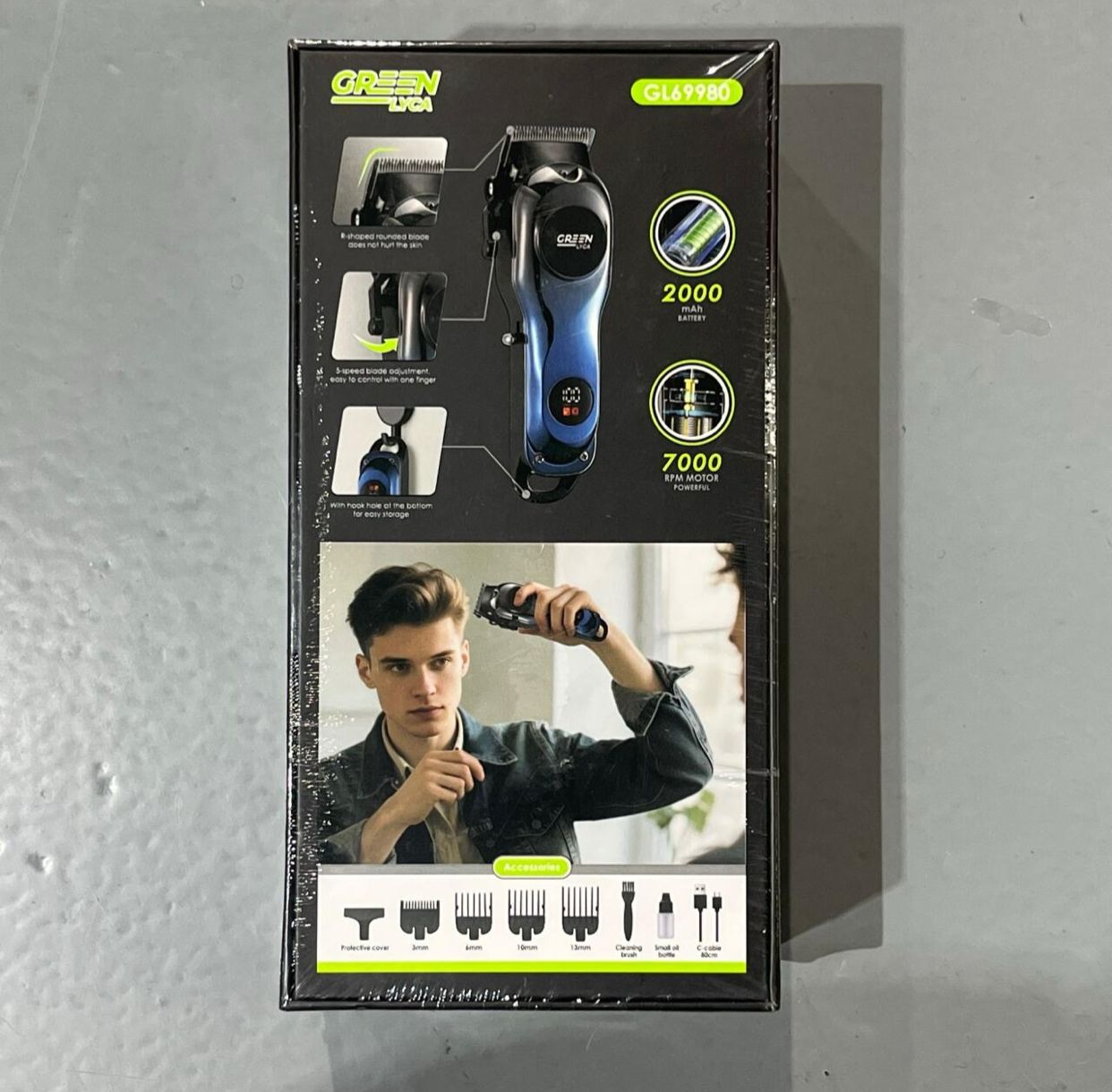 Professional Hair Clipper – 2000mAh Battery