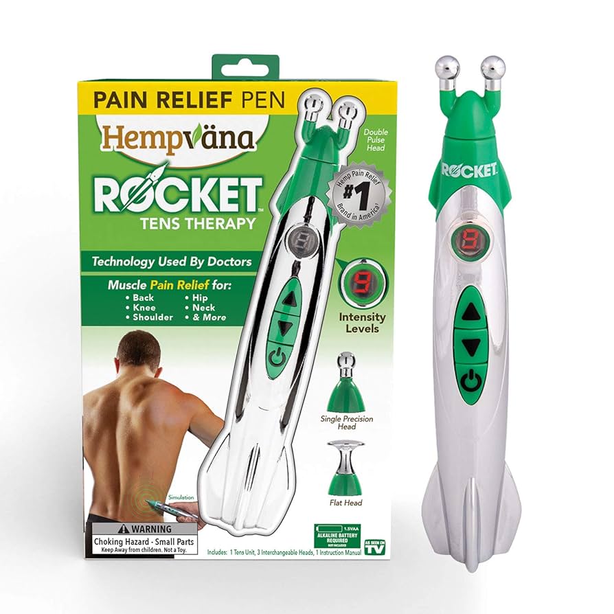 Electric Massage Pen with 3 Interchangeable Heads