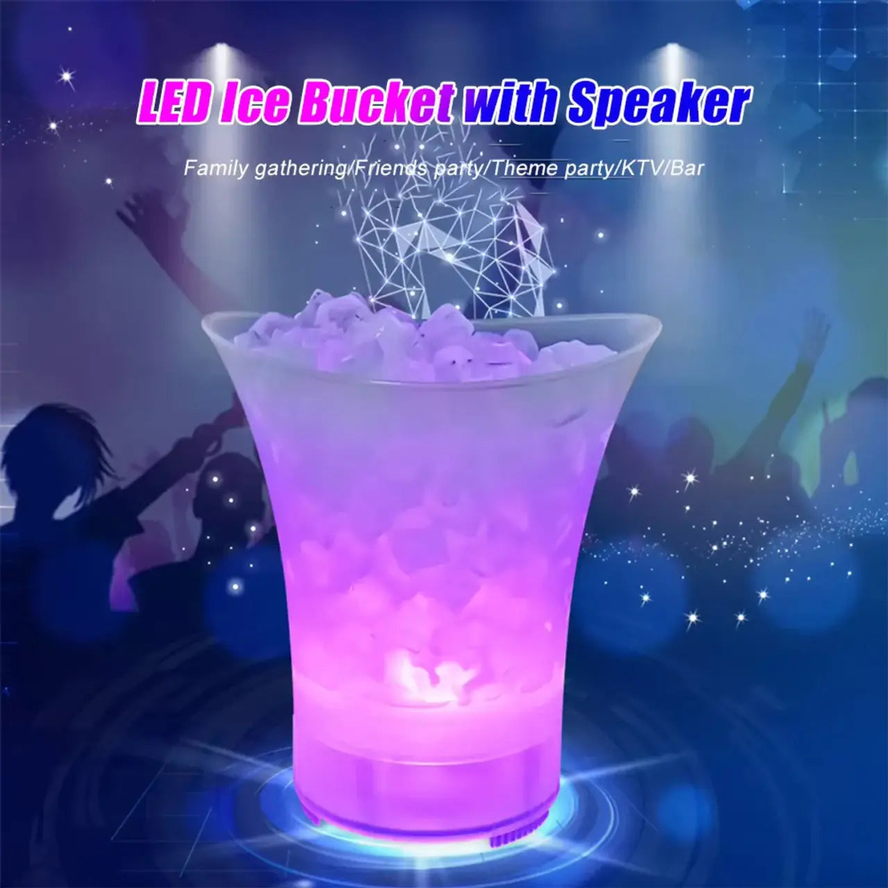 LED Talking Ice Bucket 5–7L