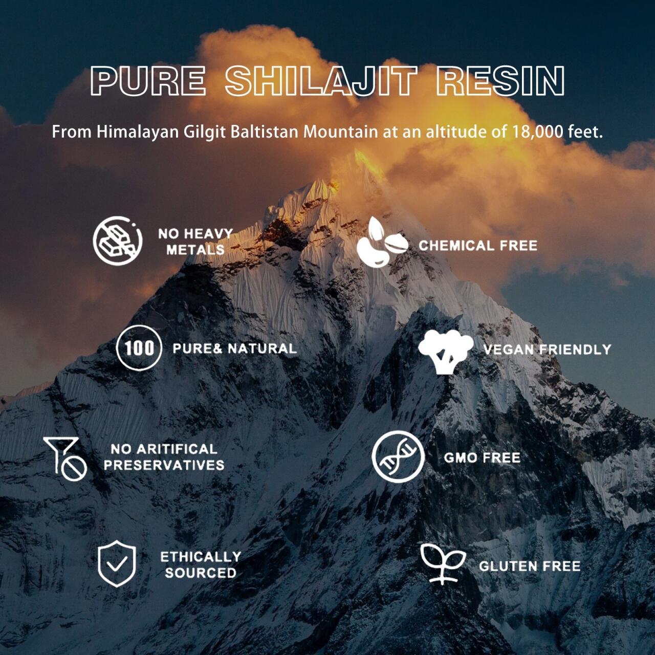Resina Pura de Shilajit del Himalaya