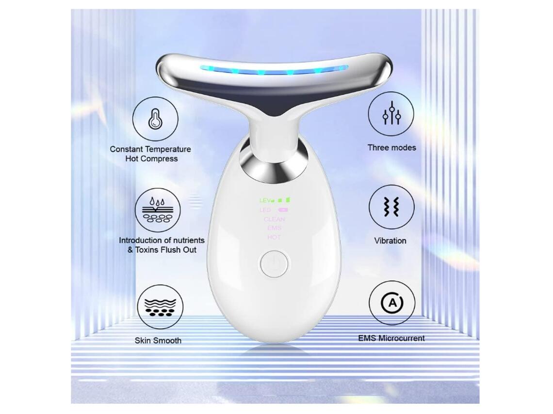 Dispositivo Facial 3 en 1 LED y EMS Reafirmante