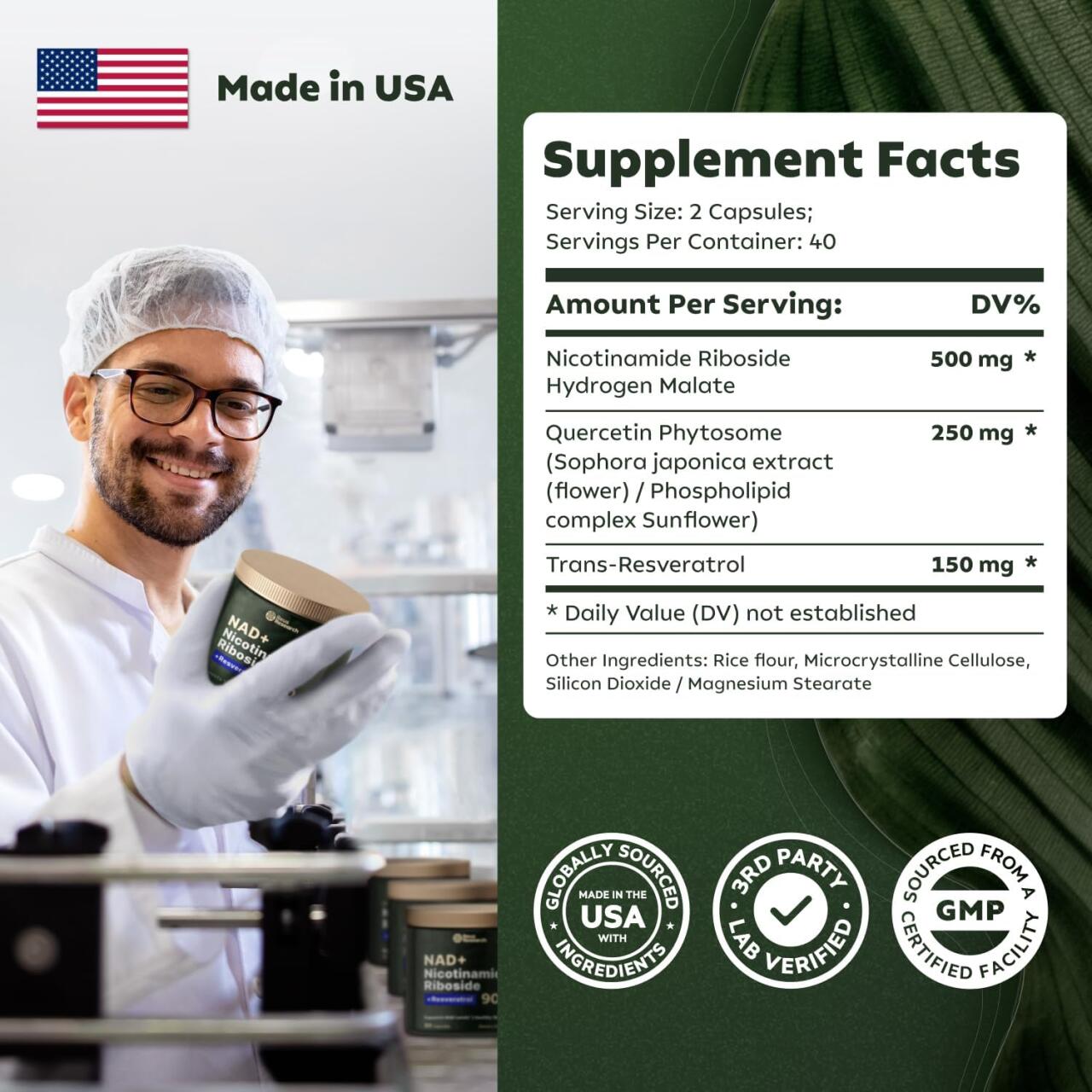 Suplemento NAD con Nicotinamida Ribosido Liposomal