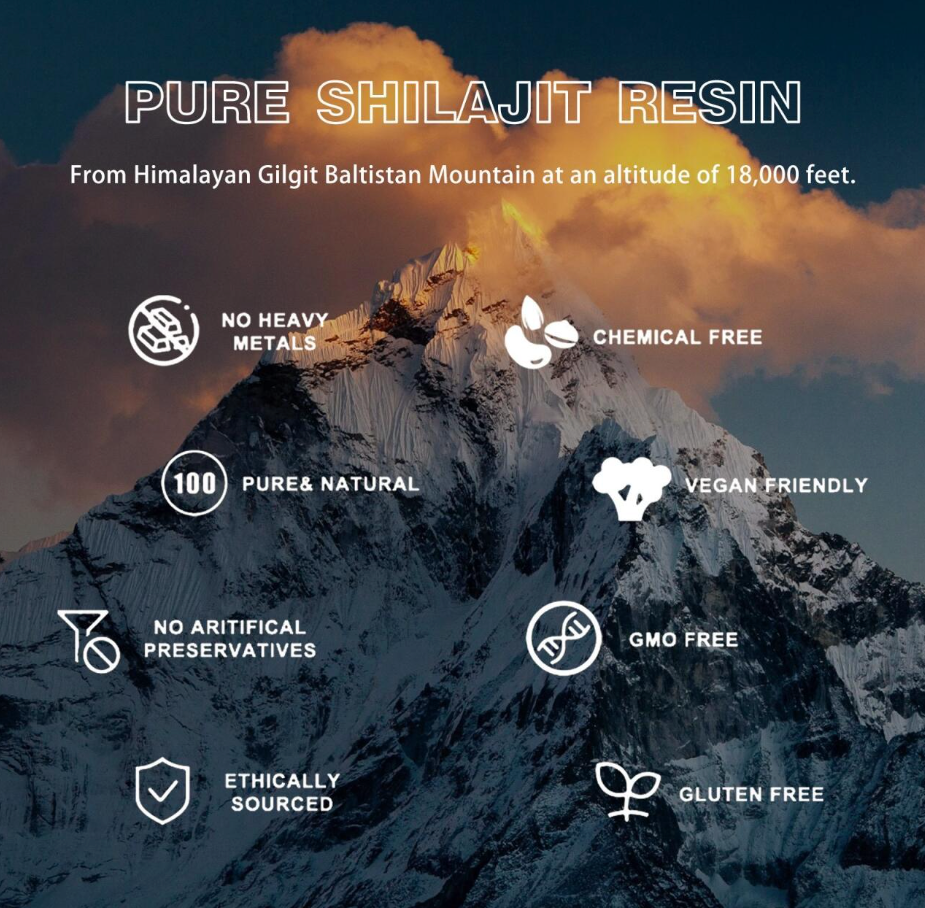 Resina de Shilajit Suplemento Natural