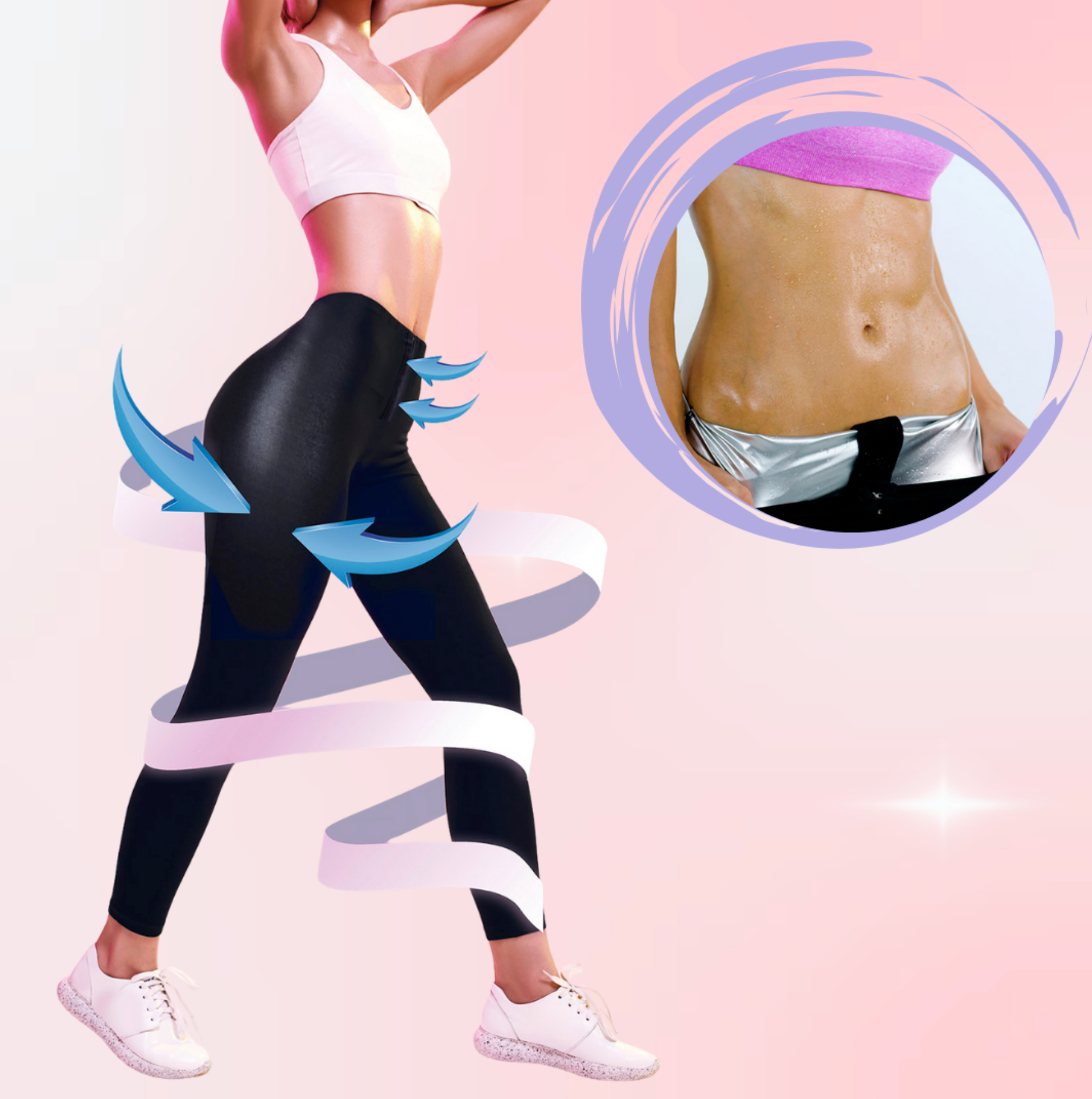 Shapewear Leggings with Sauna Effect & Push-Up