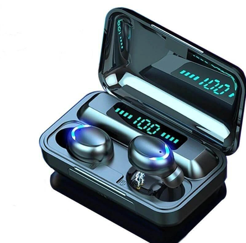 F9‑5C Bluetooth Headphones Smart Touch Control LED Digital Display Wireless Earbuds with Battery Charging