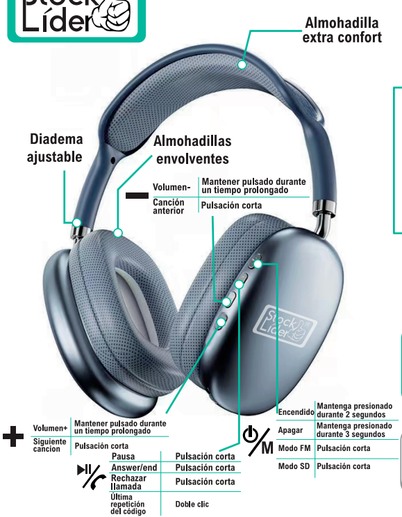 Auriculares AirMaxP9 Inalámbricos