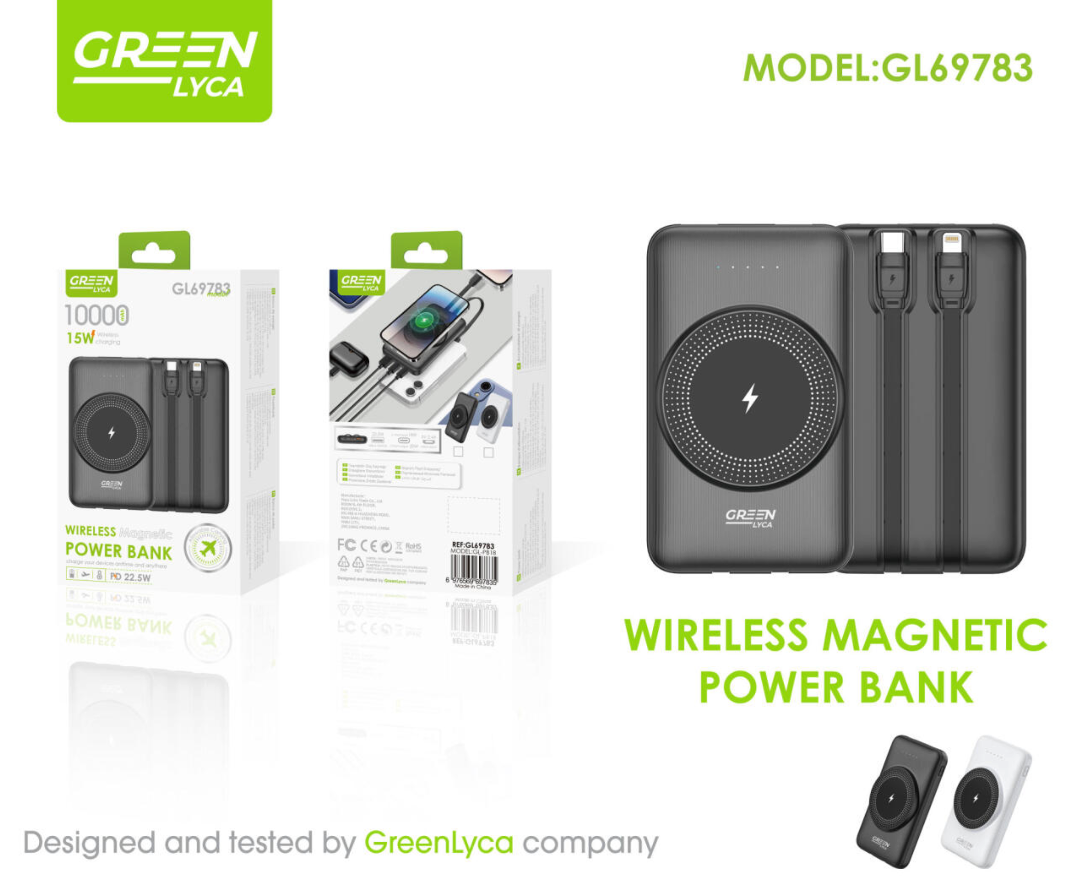 🔋 MagSafe 10000 mAh Magnetic Power Bank – Fast, Wireless & Portable