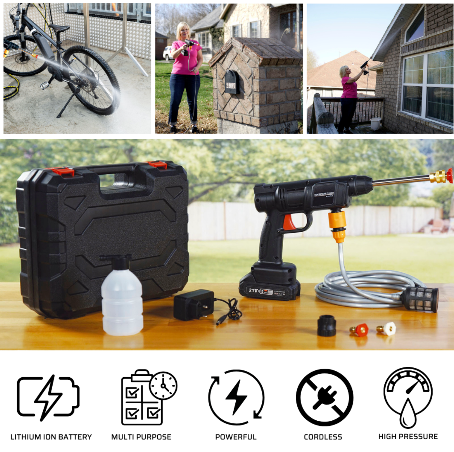 💦 Cordless High-Pressure Washer  Powerful, Portable, and Hassle-Free