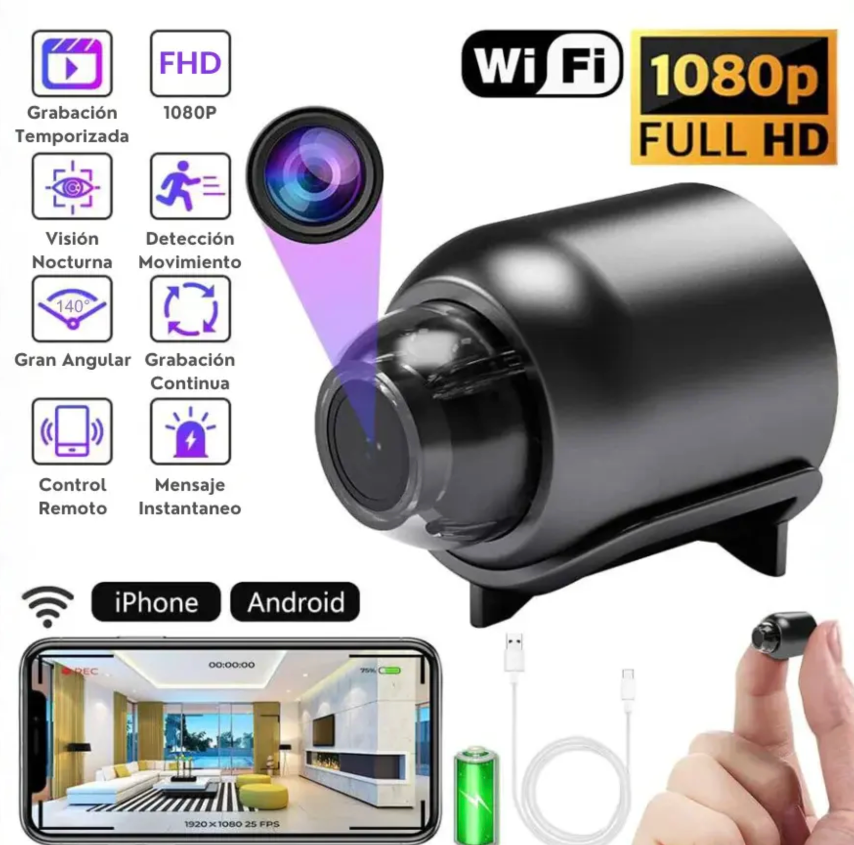 📸 Small Smart Wireless Mini Camera  Your Compact Security Solution