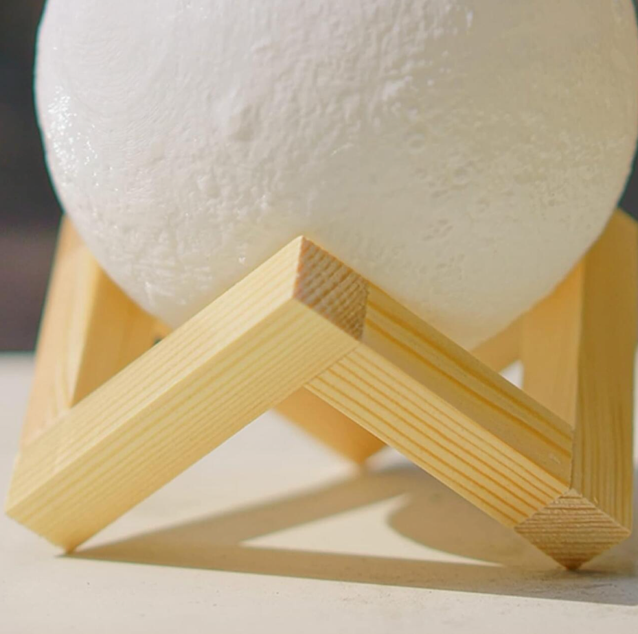 Lampara Lunar 3D con Luz Nocturna