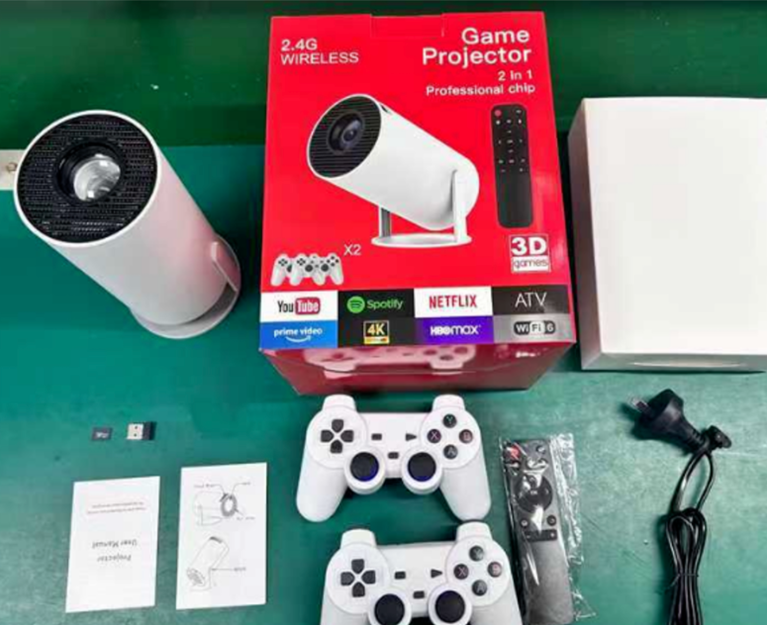 Mini Proyector con Consola de Juegos Integrada