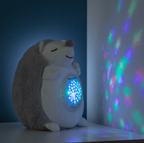 Erizo de Peluche con Ruido Blanco y Proyector de Luz