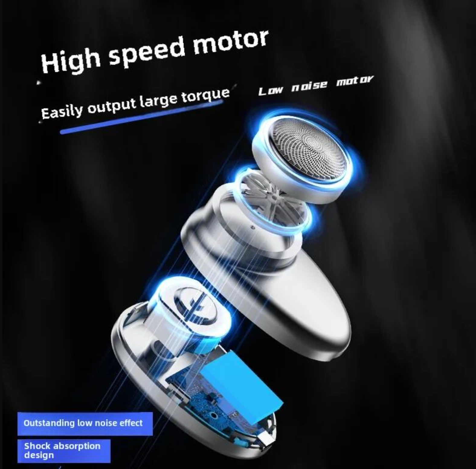Mini Afeitadora Electrica Portatil USB para Hombre