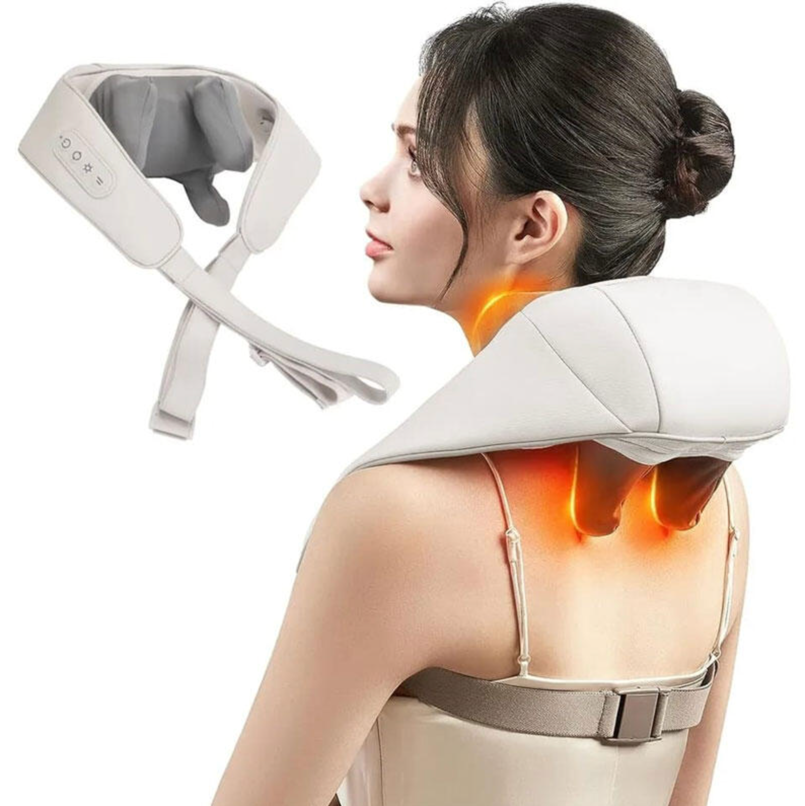 Electric Neck & Back Massager with Heat  Deep Tissue Relaxation Anytime