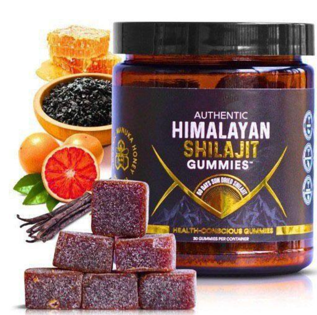 🏔️ Himalayan Gold Shilajit Gummies  Natural Energy & Vitality in Every Bite