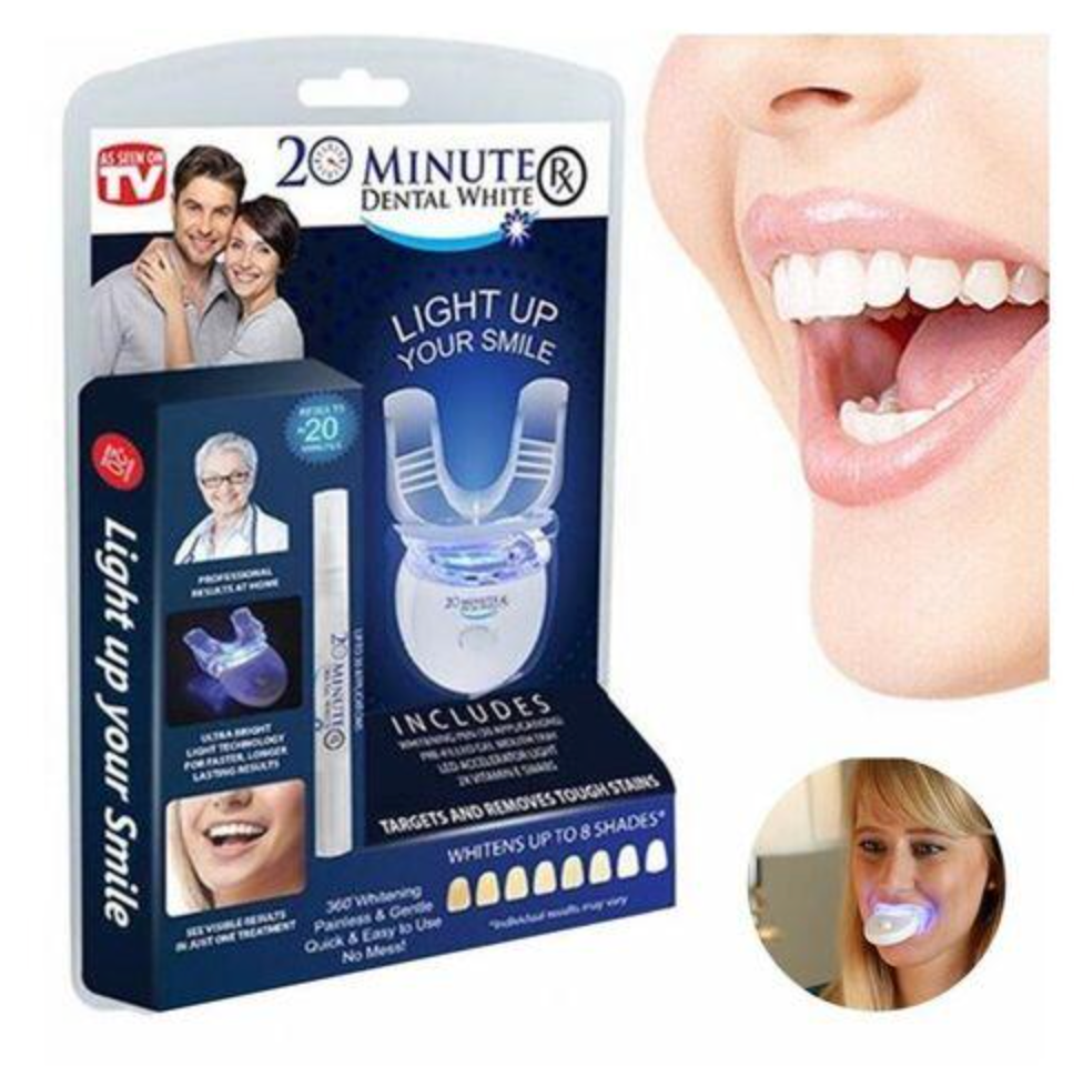 😁✨ UV Teeth Whitening Kit with LED Light – Professional Smile at Home