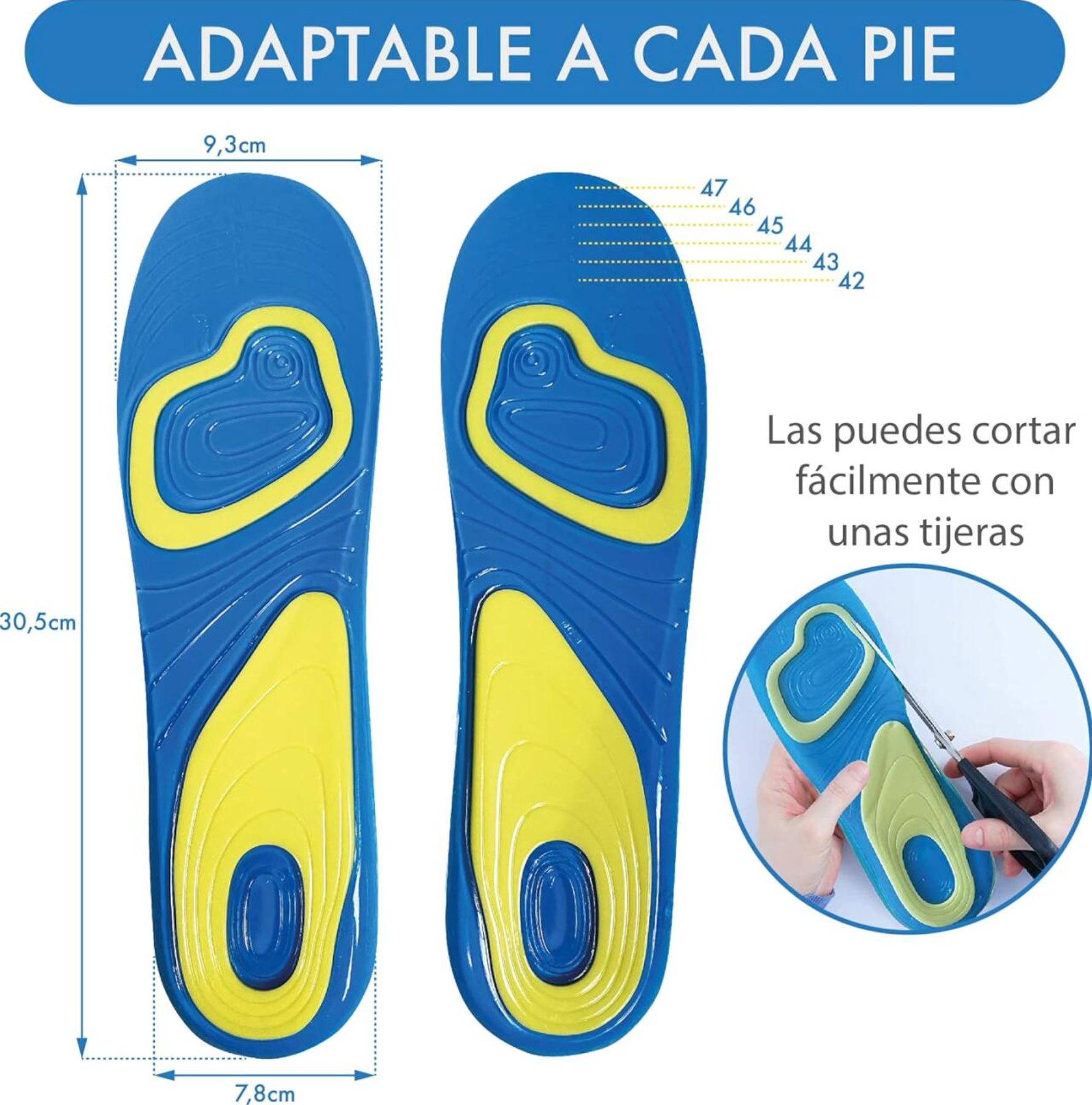 Plantillas de Gel para Mujer Maxima Comodidad