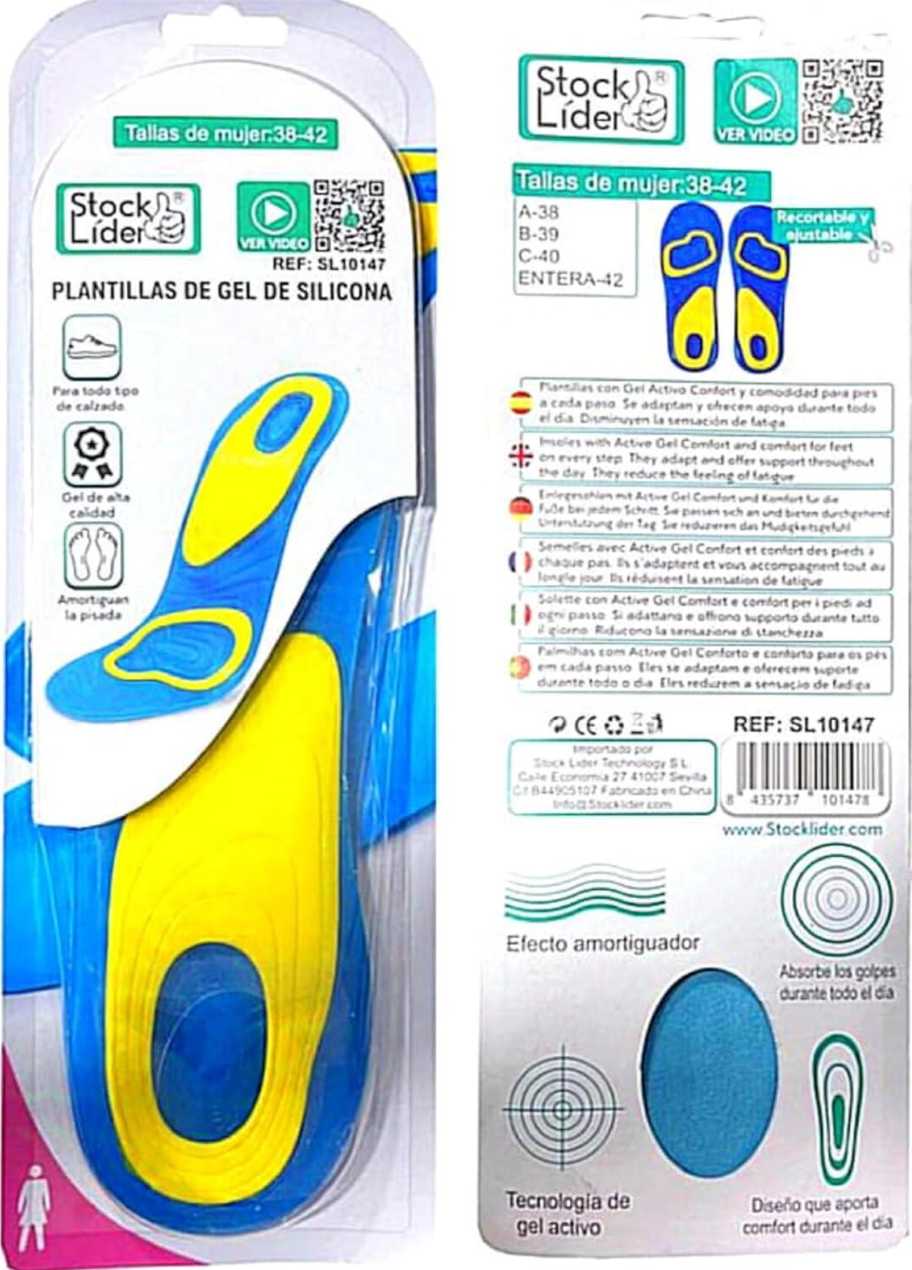 Plantillas de Gel para Mujer Maxima Comodidad