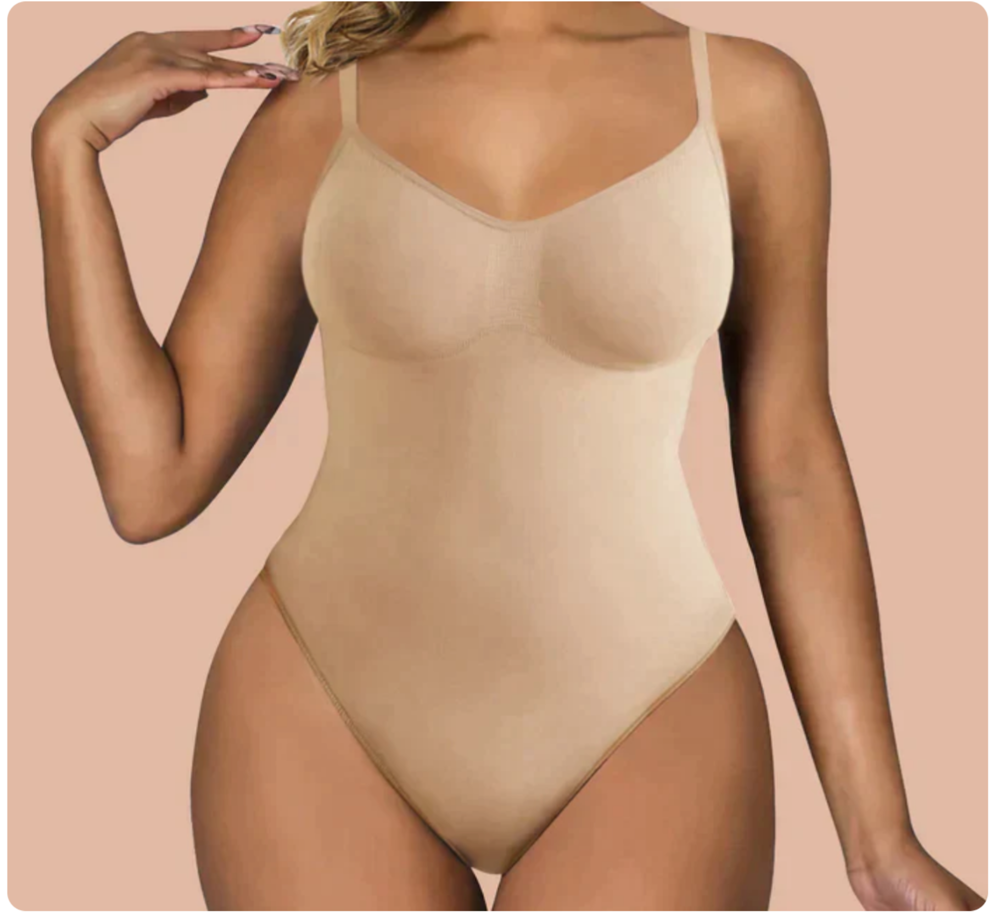 Beige Slimming Bodysuit – Shape Your Body with Comfort & Confidence M