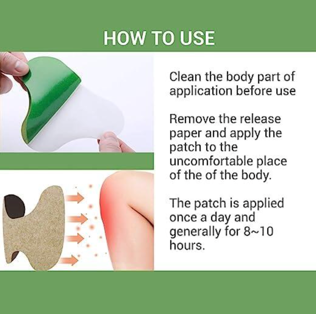 Parches Termicos de Moxa para Dolor de Rodilla 10 Unidades