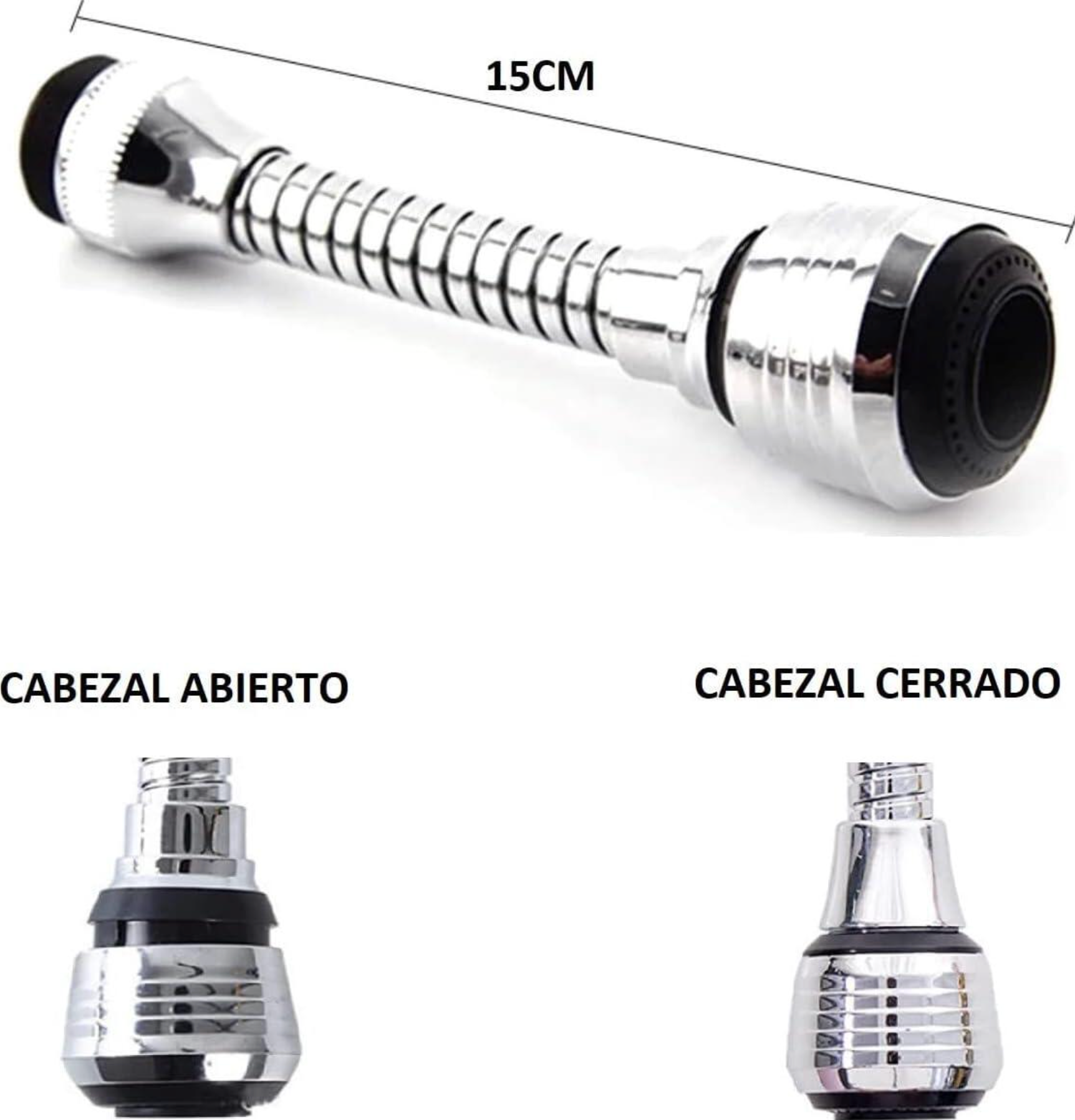 Extensor de Grifo Giratorio 360 Grados