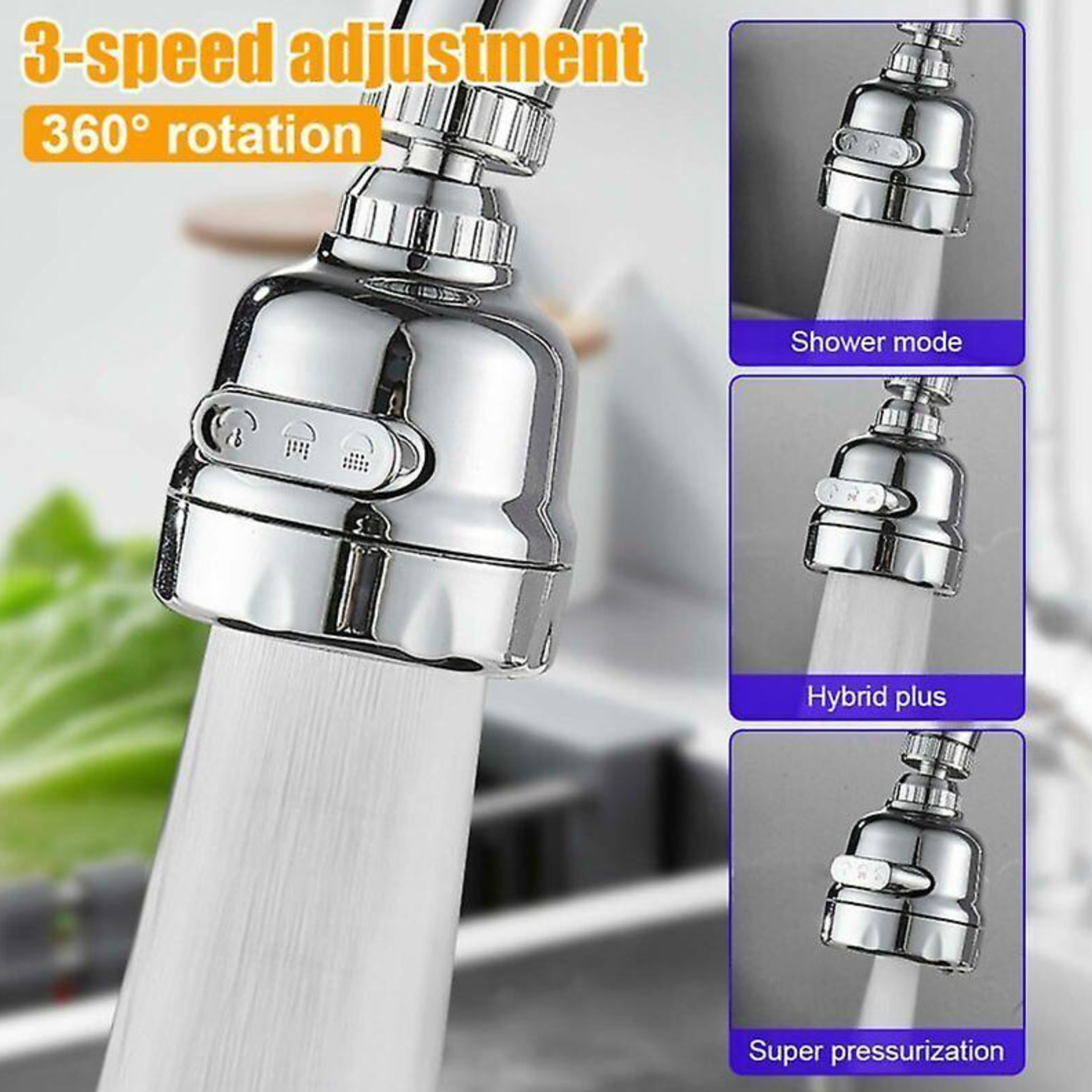 🚰✨ Extendable Faucet with 3 Modes – Save Water & Upgrade Your Kitchen