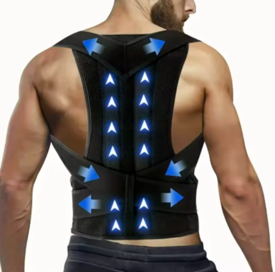🧍‍♂️✨ Adjustable & Breathable Posture Corrector (2 Pieces)  Comfort & Support Every Day