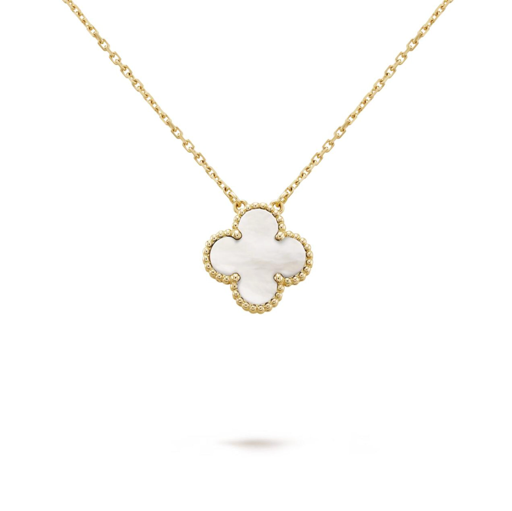 🌿 Single Clover Necklace – Elegant Lucky Charm Jewelry