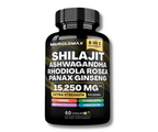Suplemento Energizante Shilajit, Ashwagandha, Rhodiola y Panax Ginseng 60 Capsulas