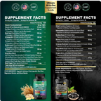Suplemento Energizante Shilajit, Ashwagandha, Rhodiola y Panax Ginseng 60 Capsulas