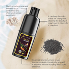 EELHOE Champú Tinte Negro 3 en 1 - Cubre Canas y Nutre el Cabello