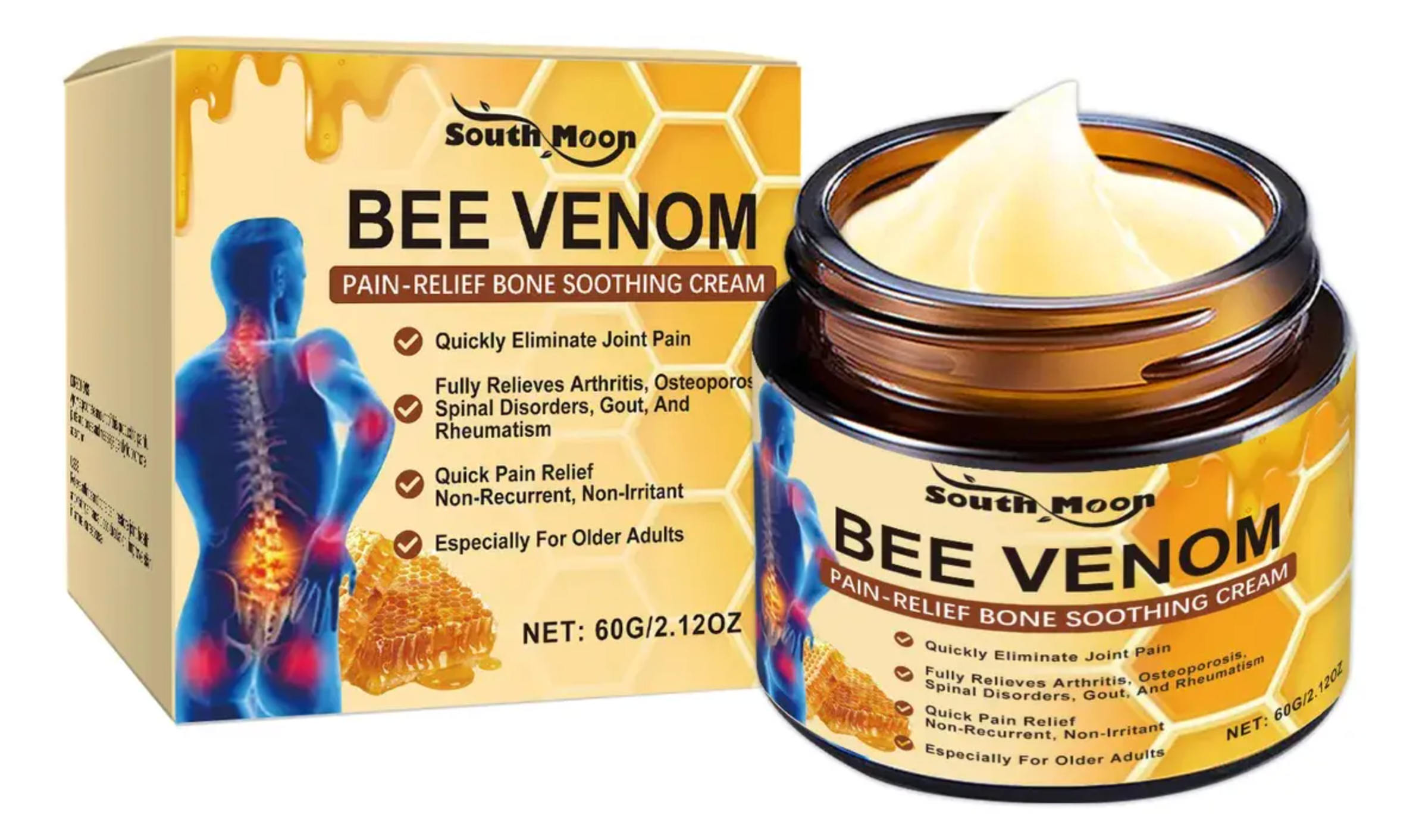 🐝 Bee Venom Cream – Natural Relief for Muscles and Joints