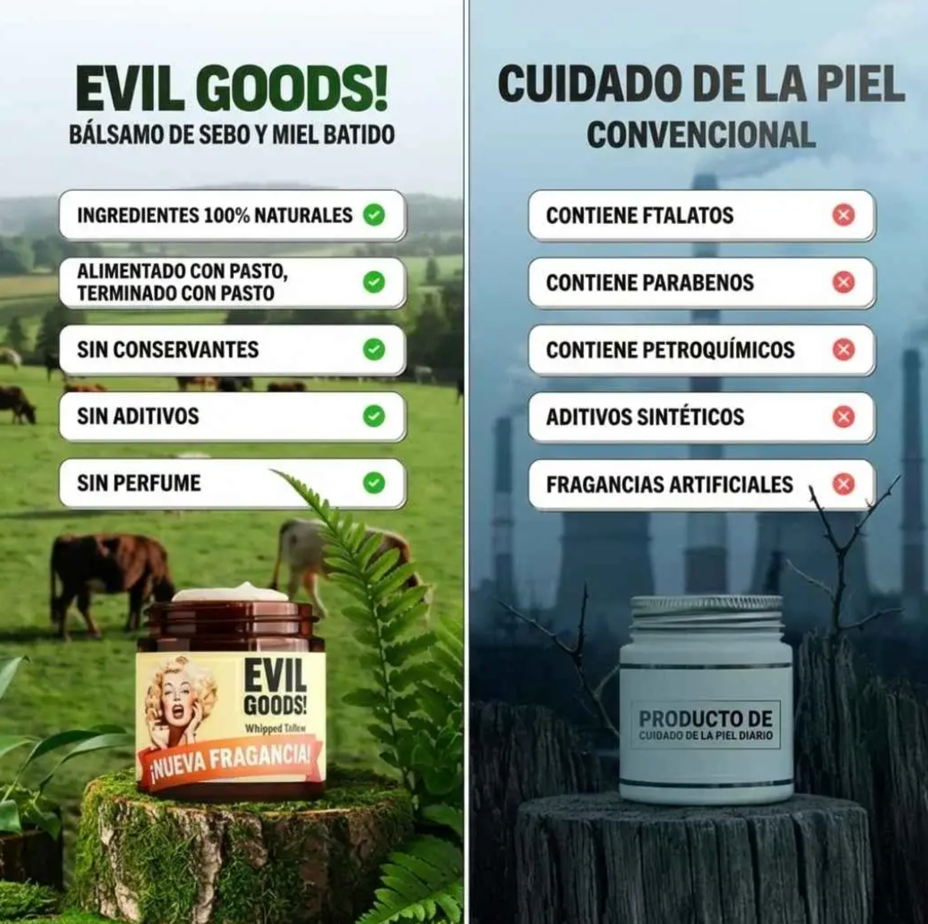 Crema Corporal de Sebo Batido y Miel