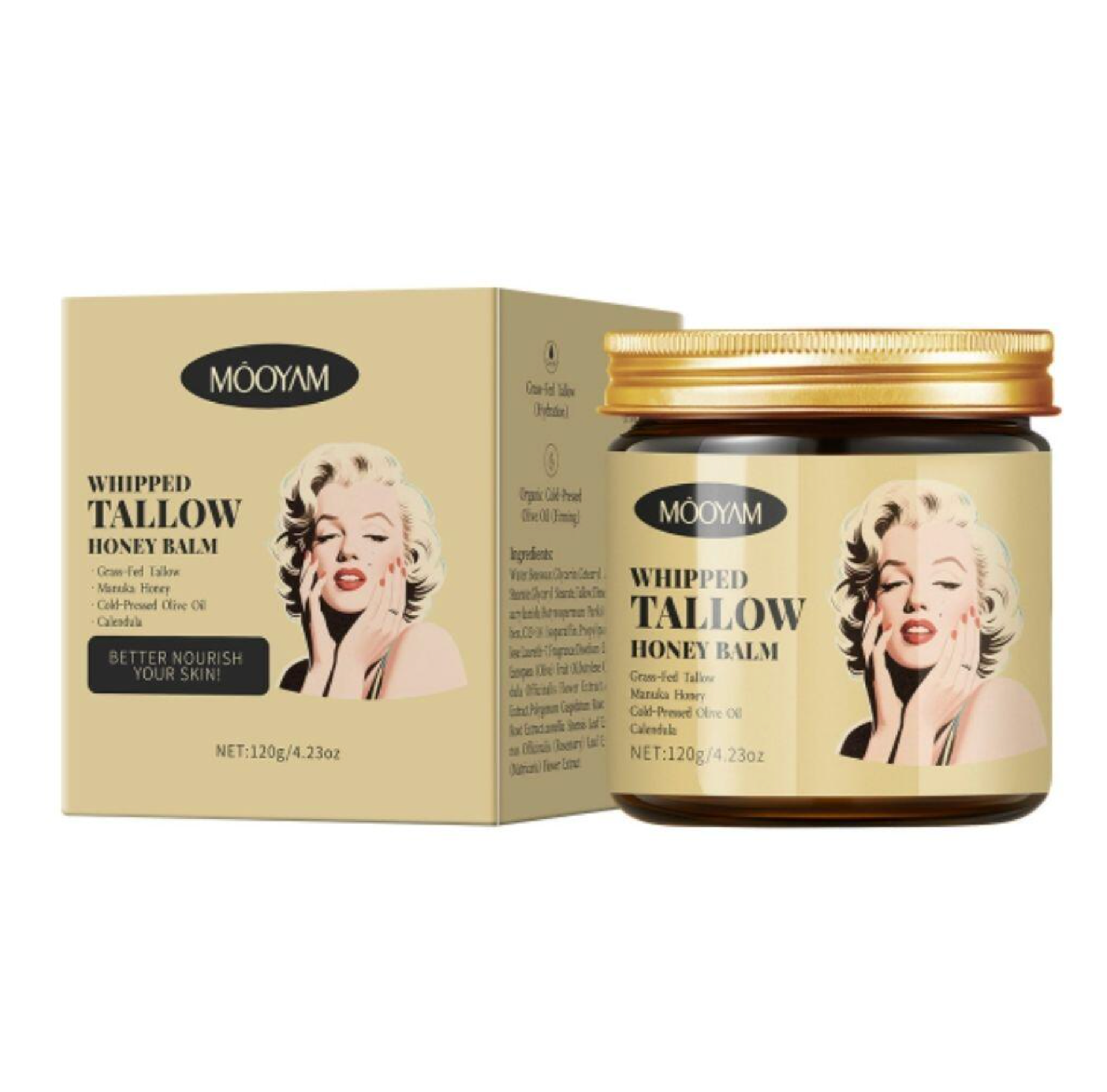 Crema Corporal de Sebo Batido y Miel