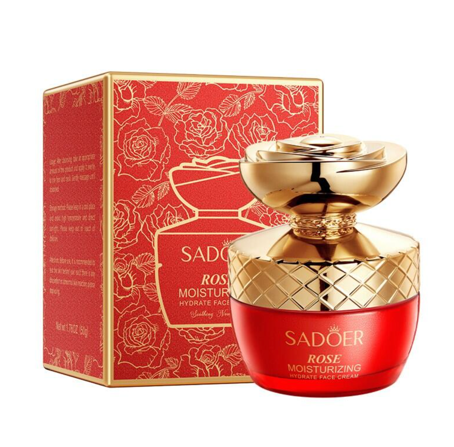 Crema Facial Hidratante de Rosas SADOER 50g