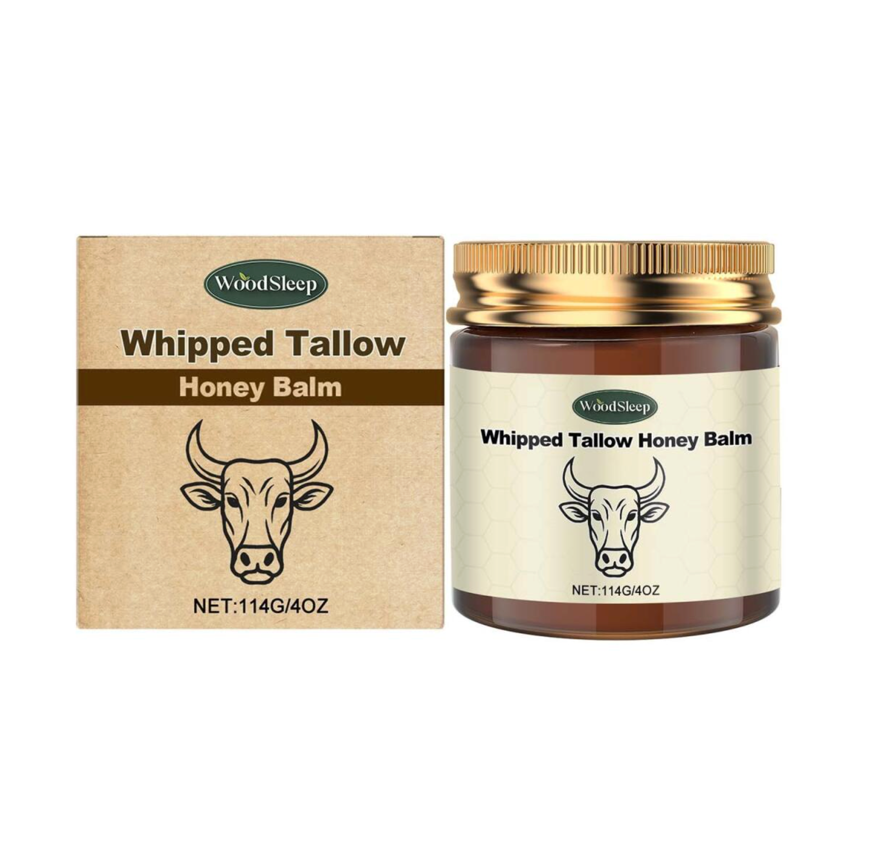 🍯 Honey & Whipped Tallow Body Balm 114g Deep Nourishment & Skin Repair