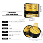 Parches de Ojos de Hidrogel con Oro 24K EELHOE - 60 Unidades