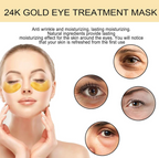 Parches de Ojos de Hidrogel con Oro 24K EELHOE - 60 Unidades