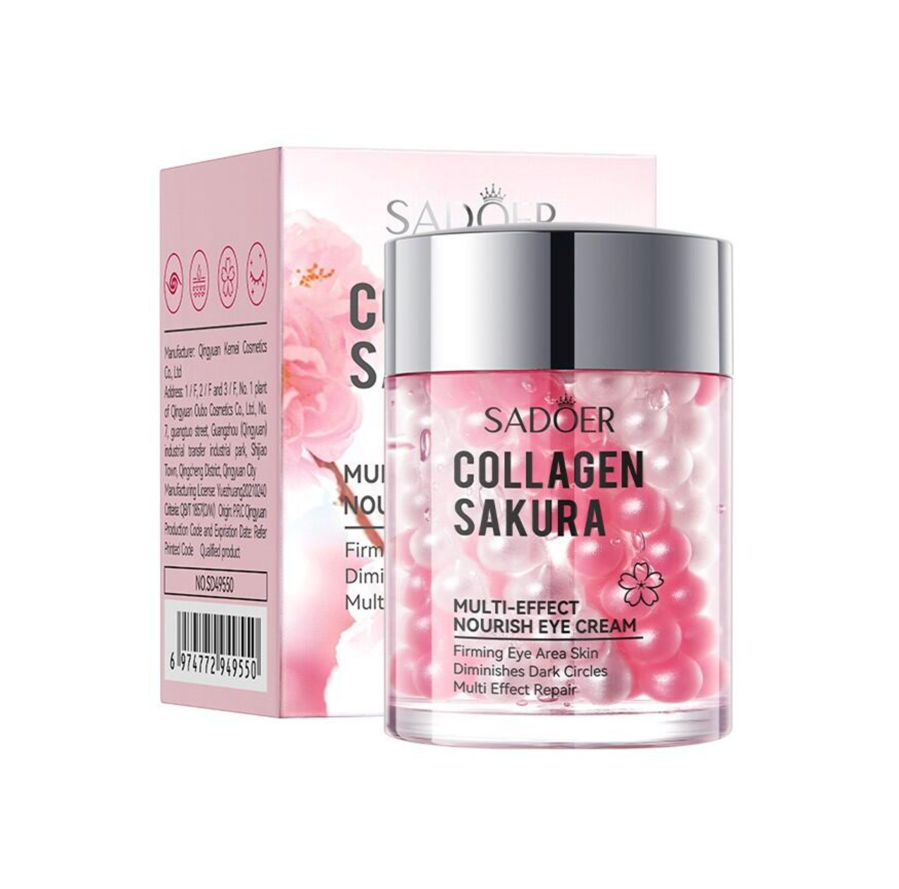 Crema de Ojos SADOER Colageno y Sakura 60g